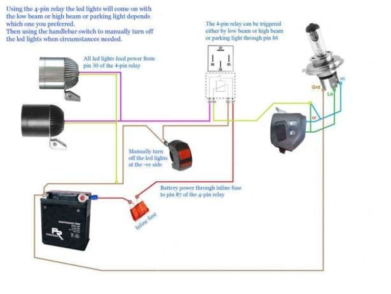 Led Headlight Wiring Diagram