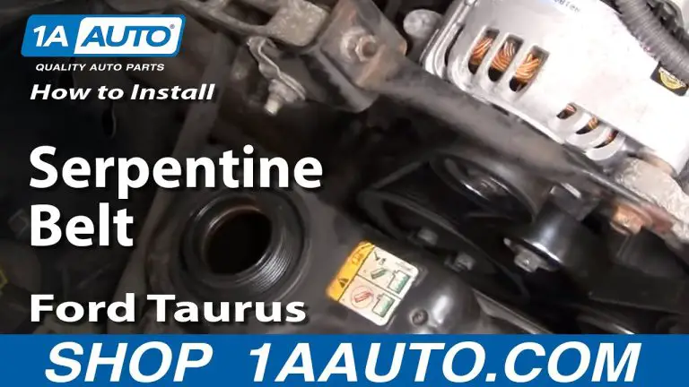 Belt Diagram for 2002 Ford Taurus