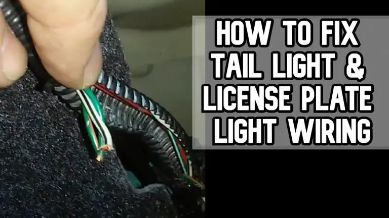 License Plate Light Wiring Diagram
