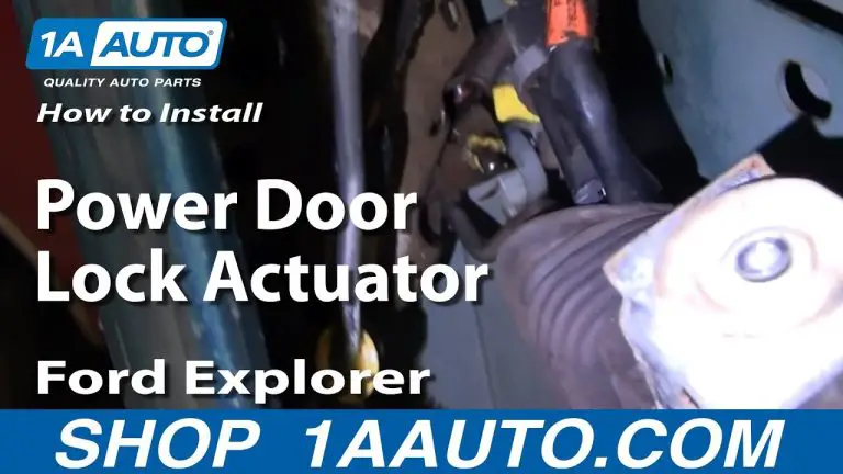 Ford Explorer Door Lock Diagram