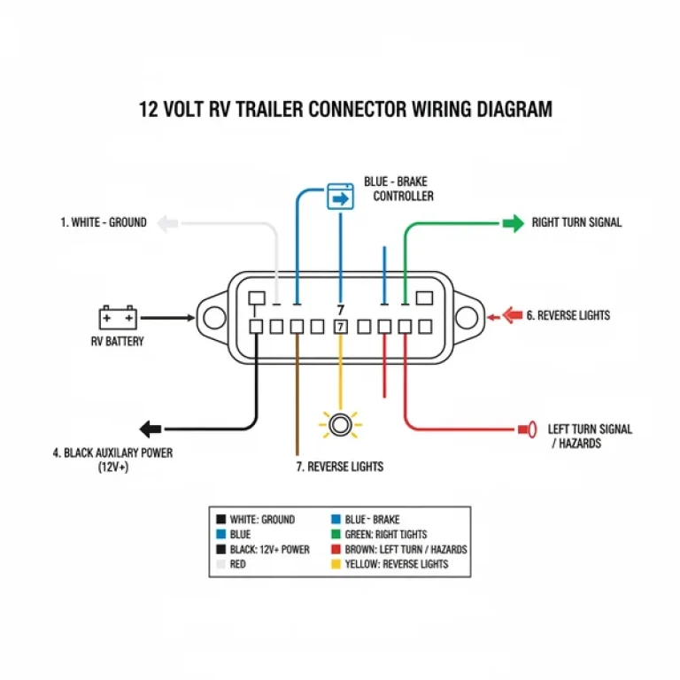 12 volt rv battery hookup diagram diagram with labeled components and explanations