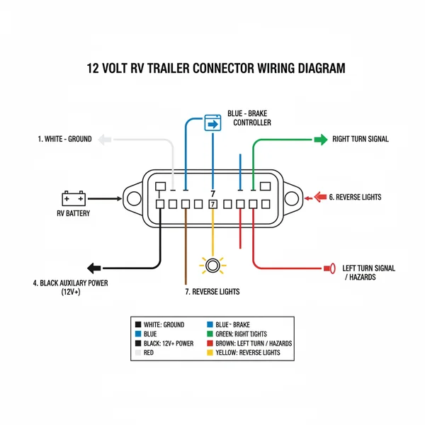 12 volt rv battery hookup diagram diagram with labeled components and explanations
