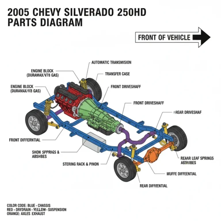 2005 chevy silverado 2500hd parts diagram diagram with labeled components and explanations