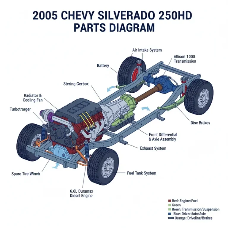 2005 chevy silverado 2500hd parts diagram diagram with labeled components and explanations