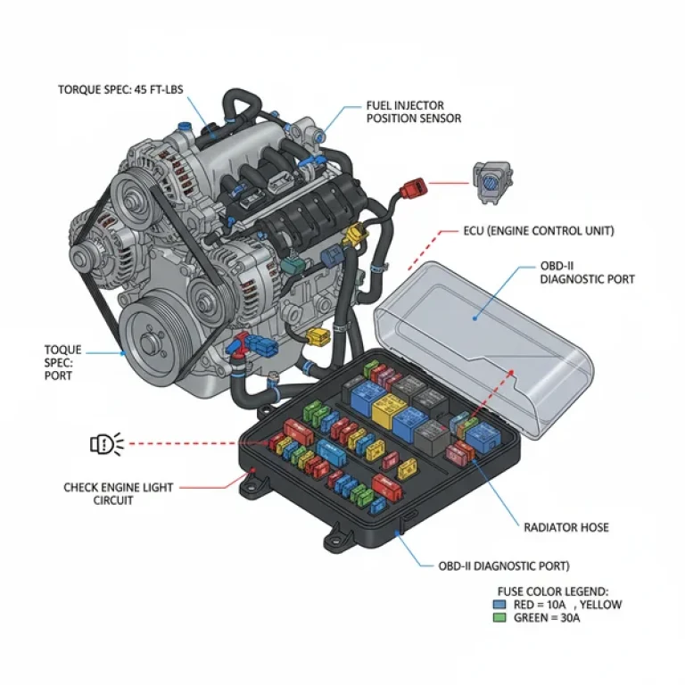 2006 nissan titan fuse box diagram diagram with labeled components and explanations