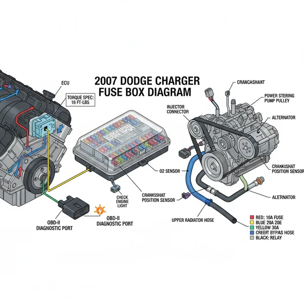 2007 dodge charger fuse box diagram diagram with labeled components and explanations