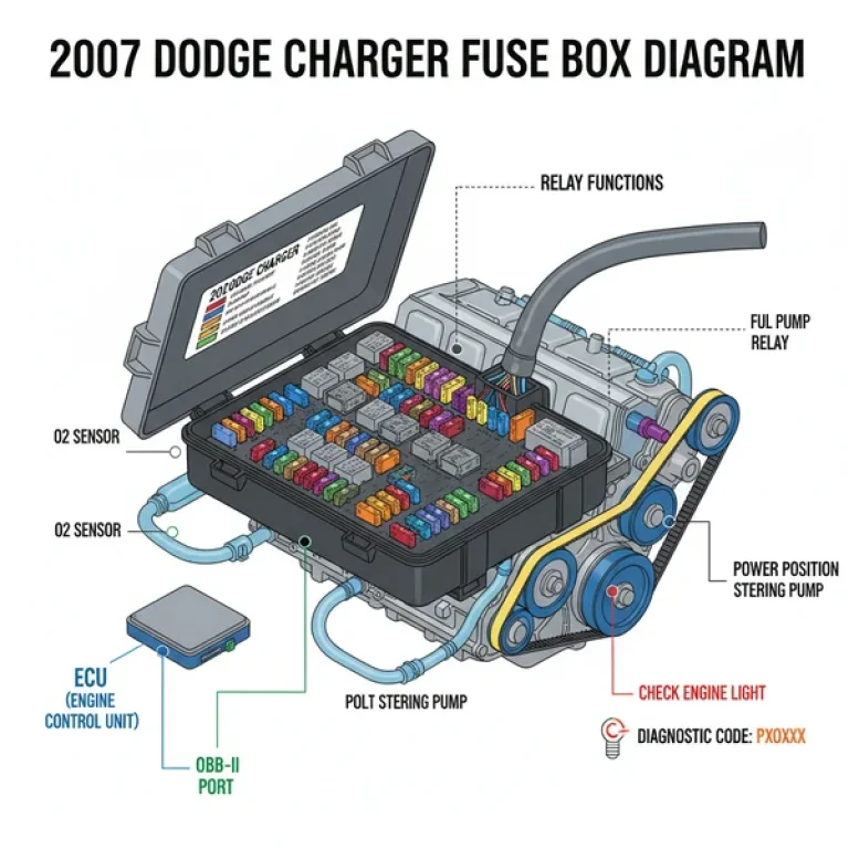 2007 dodge charger fuse box diagram diagram with labeled components and explanations
