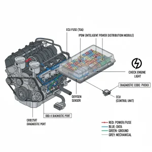 2007 nissan titan fuse box diagram diagram with labeled components and explanations