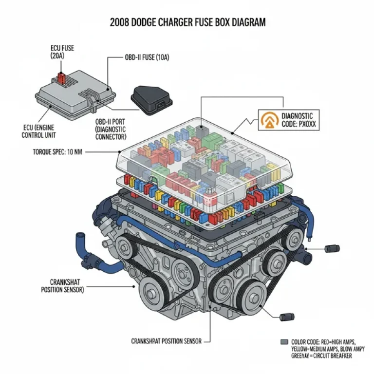 2008 dodge charger fuse box diagram diagram with labeled components and explanations