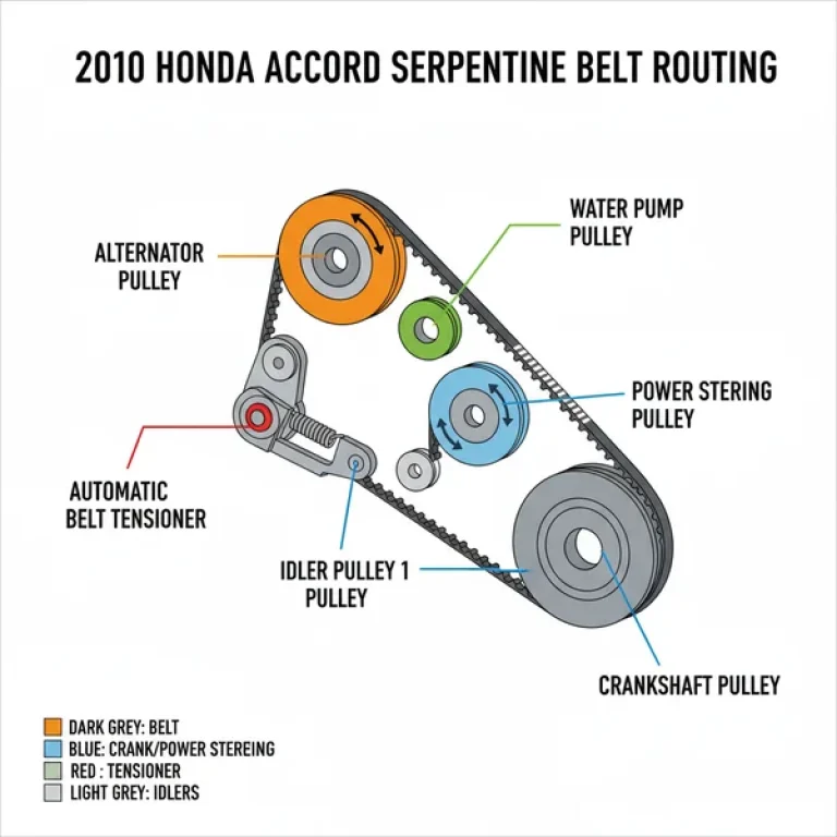 2010 honda accord belt diagram diagram with labeled components and explanations
