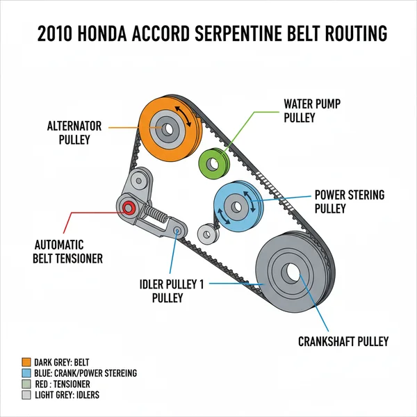 2010 honda accord belt diagram diagram with labeled components and explanations