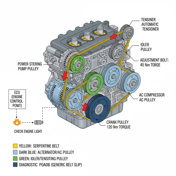 2010 nissan altima serpentine belt diagram diagram with labeled components and explanations