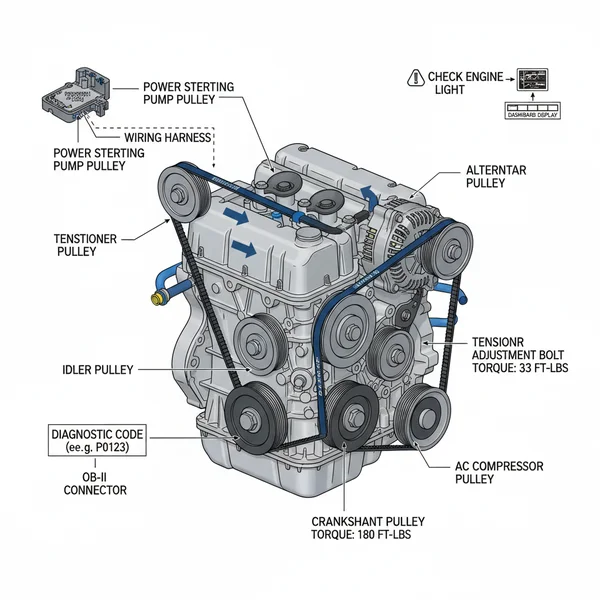 2011 honda accord serpentine belt diagram diagram with labeled components and explanations