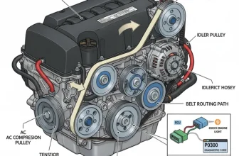 2011 honda pilot serpentine belt diagram diagram with labeled components and explanations