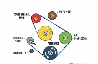 2012 ford fusion 2.5 belt diagram diagram with labeled components and explanations