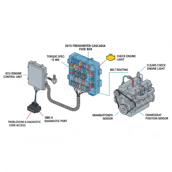 2015 freightliner cascadia fuse box diagram diagram with labeled components and explanations
