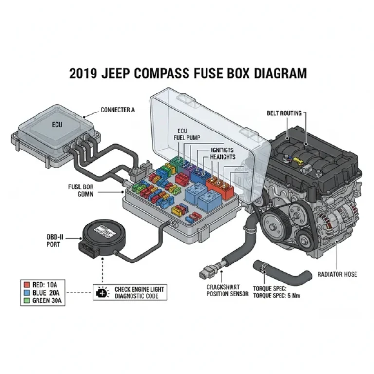 2019 jeep compass fuse box diagram diagram with labeled components and explanations
