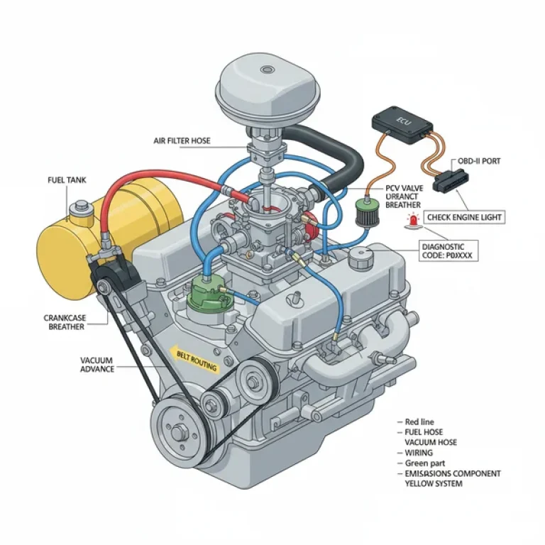 4 stroke carburetor hoses diagram diagram with labeled components and explanations