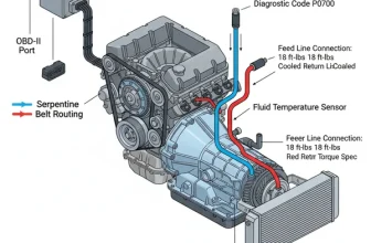 5.3 chevy transmission cooler lines diagram diagram with labeled components and explanations