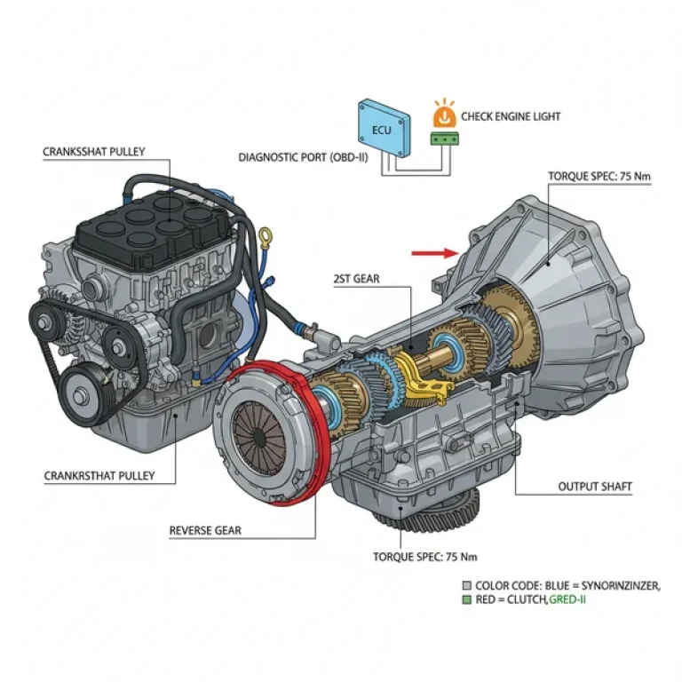 5 speed manual transmission diagram diagram with labeled components and explanations