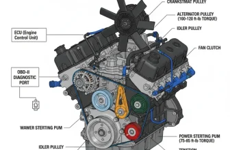 6.0 powerstroke serpentine belt diagram diagram with labeled components and explanations
