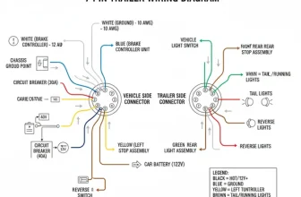 7 pin trailer wiring diagram diagram with labeled components and explanations
