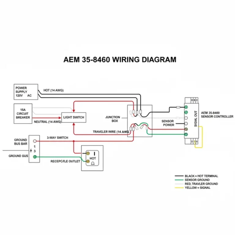 aem 35-8460 wiring diagram diagram with labeled components and explanations
