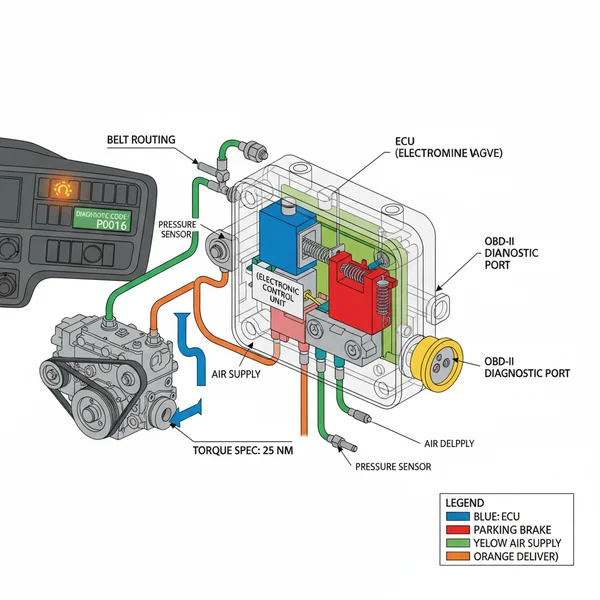 air brake dash valve diagram diagram with labeled components and explanations
