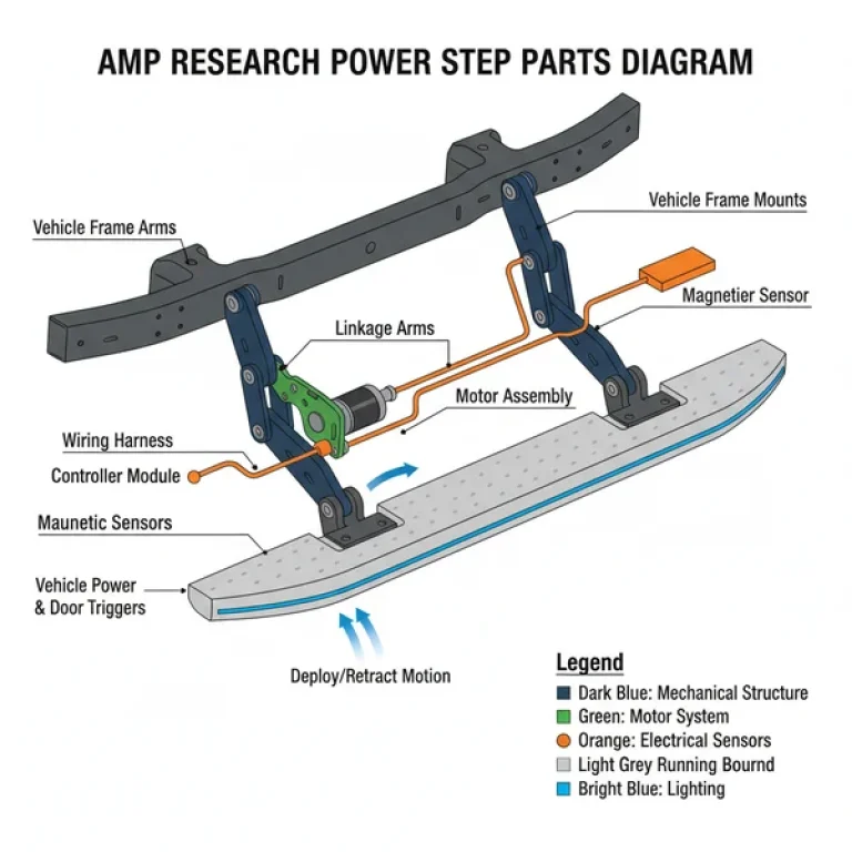 amp research power step parts diagram diagram with labeled components and explanations