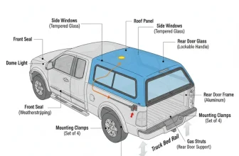 are truck cap parts diagram diagram with labeled components and explanations