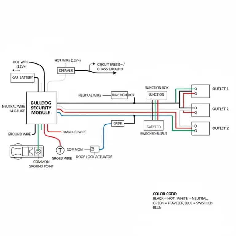 bulldog security car wiring diagram diagram with labeled components and explanations