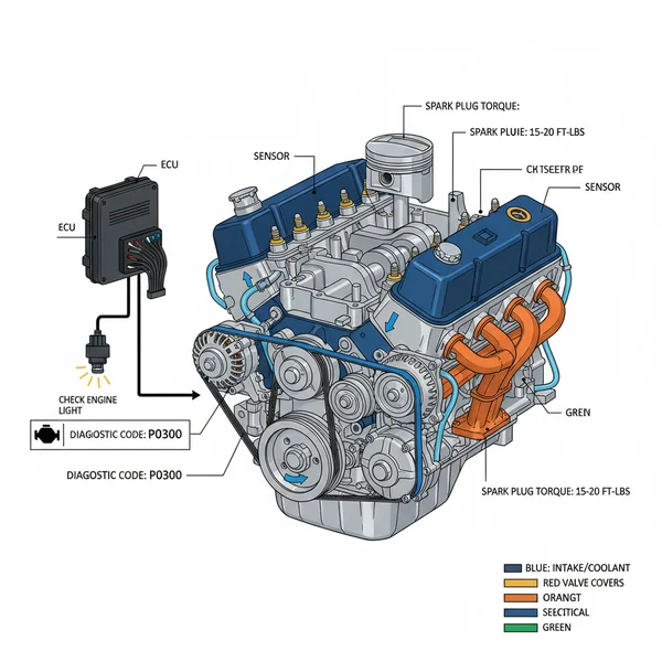chevy 2.8 v6 engine diagram diagram with labeled components and explanations