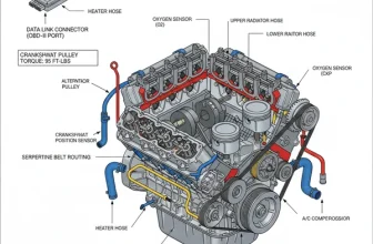 chevy 4.3 v6 engine diagram diagram with labeled components and explanations