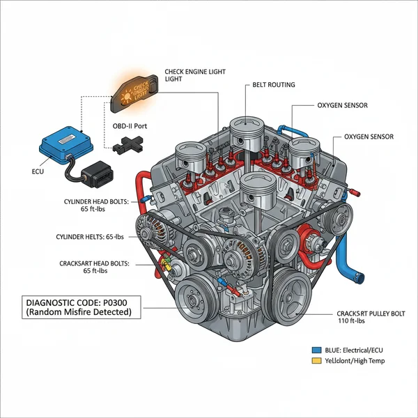 chevy s10 2.2 engine diagram diagram with labeled components and explanations
