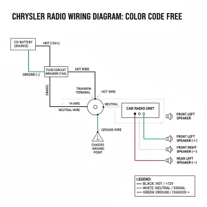 color code free chrysler radio wiring diagram diagram with labeled components and explanations