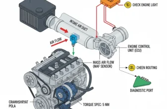 diagram mass air flow sensor location diagram with labeled components and explanations