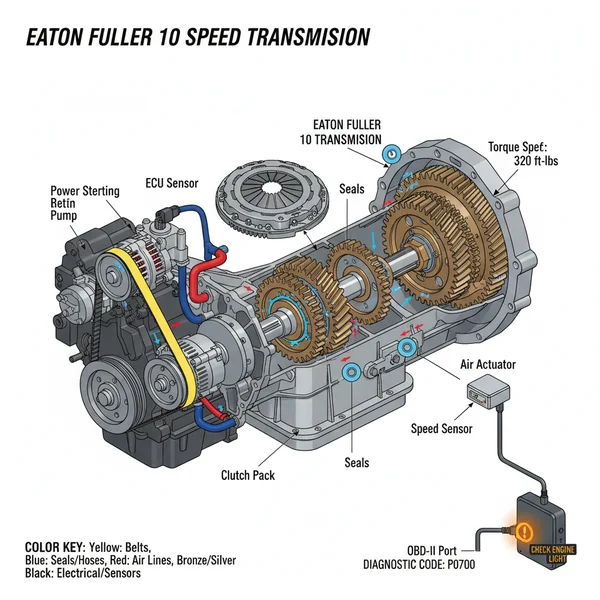 Eaton Fuller 10 Speed Transmission Parts Diagram: Repair Guide