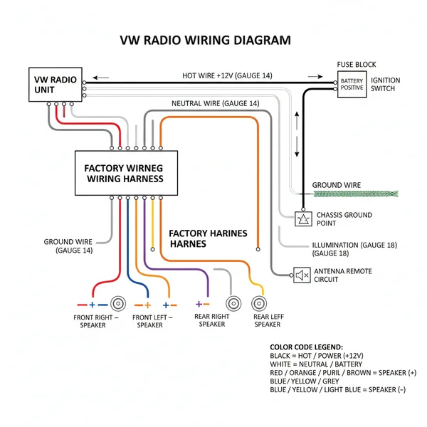 4 Wire Color Diagram Reverse Camera Wire Colours: Setup Guide
