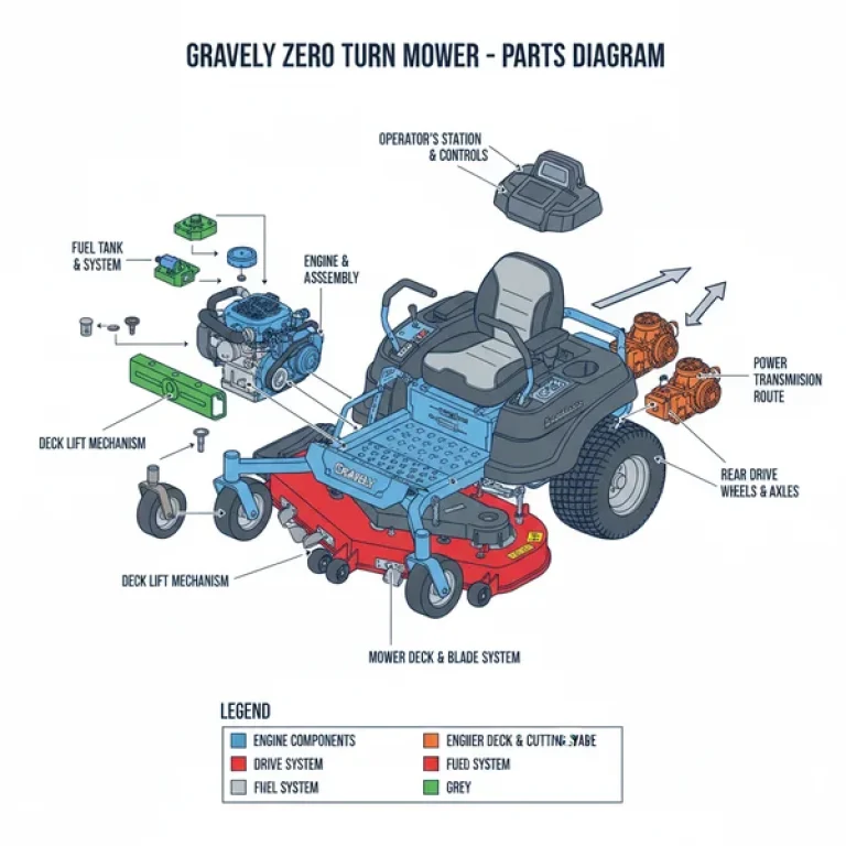 gravely zero turn parts diagram diagram with labeled components and explanations