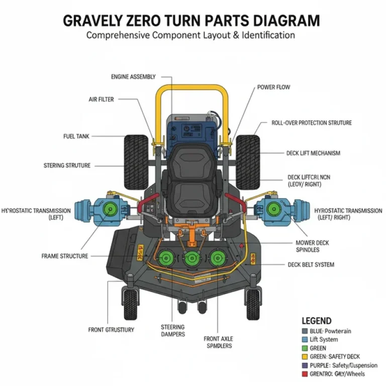 gravely zero turn parts diagram diagram with labeled components and explanations
