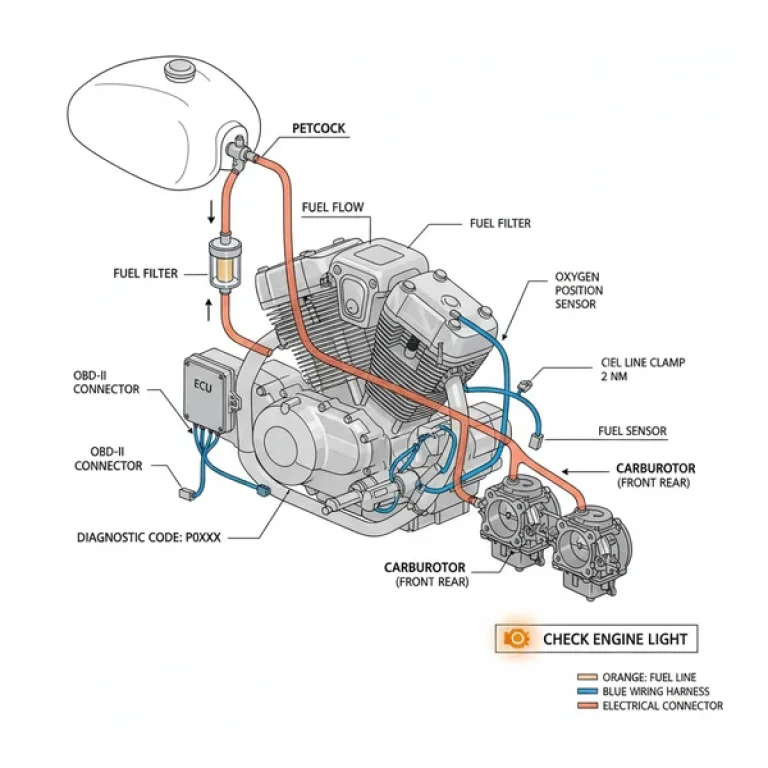 honda shadow fuel line diagram diagram with labeled components and explanations