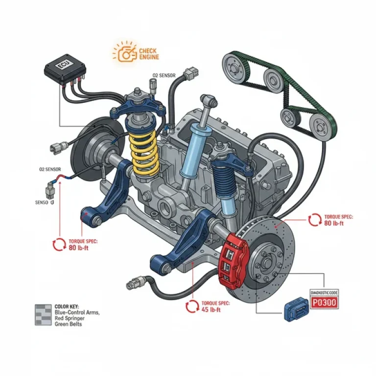 mustang ii front suspension diagram diagram with labeled components and explanations