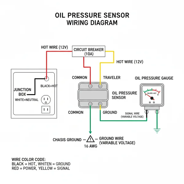 oil pressure sensor wiring diagram diagram with labeled components and explanations