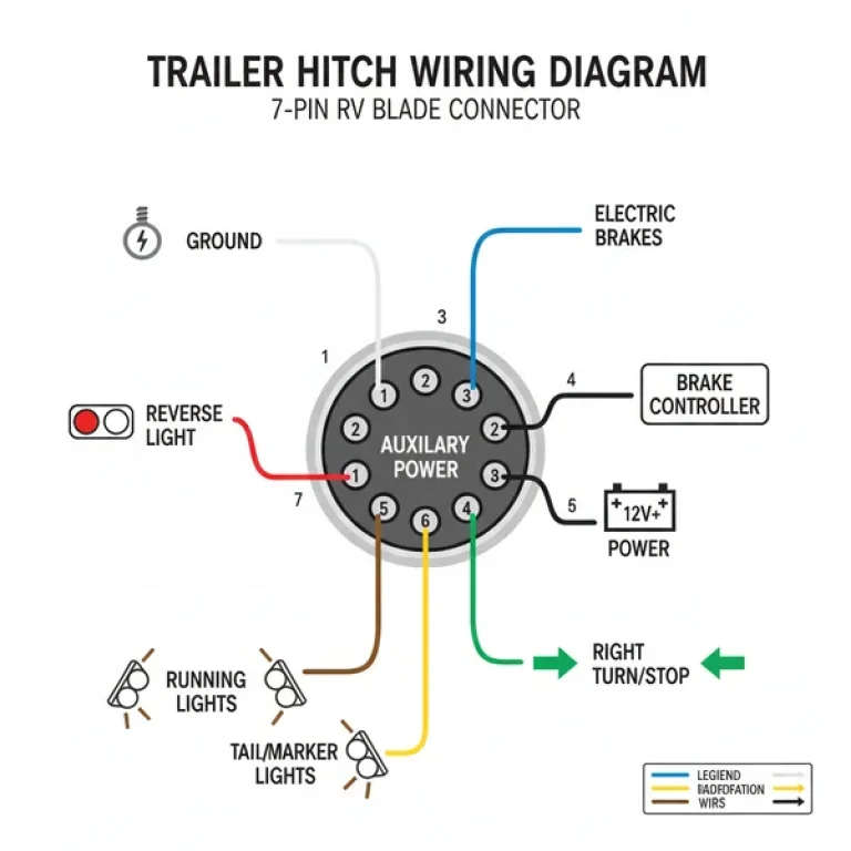 parts of a trailer hitch diagram diagram with labeled components and explanations