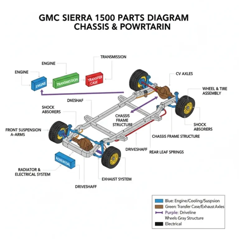 sierra 1500 gmc sierra parts diagram diagram with labeled components and explanations