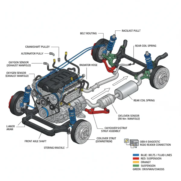 Toyota Camry Undercarriage Parts Diagram: Repair Guide
