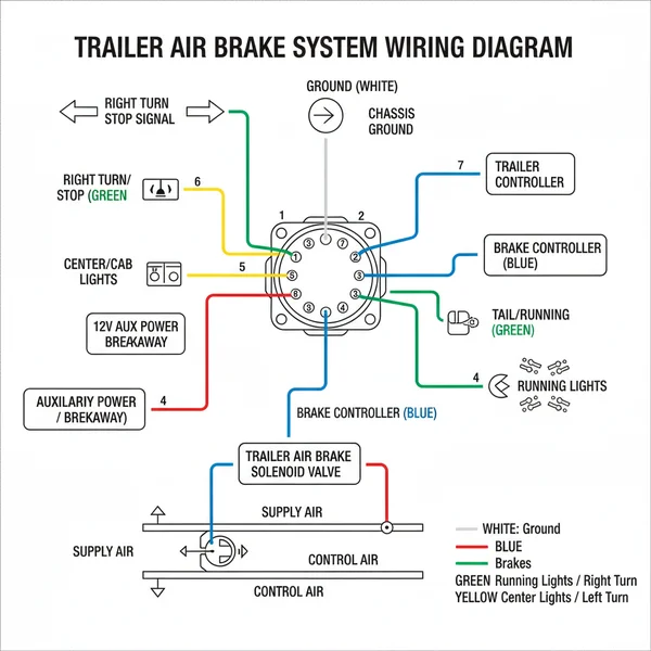 Trailer Air Brake System Diagram: Essential Component Guide