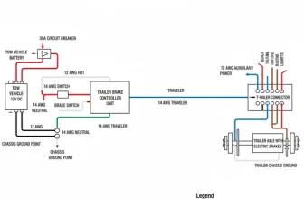 trailer brake controller wiring diagram diagram with labeled components and explanations