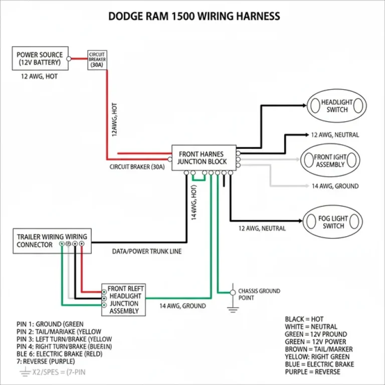 wiring harness dodge ram 1500 wiring diagram free diagram with labeled components and explanations