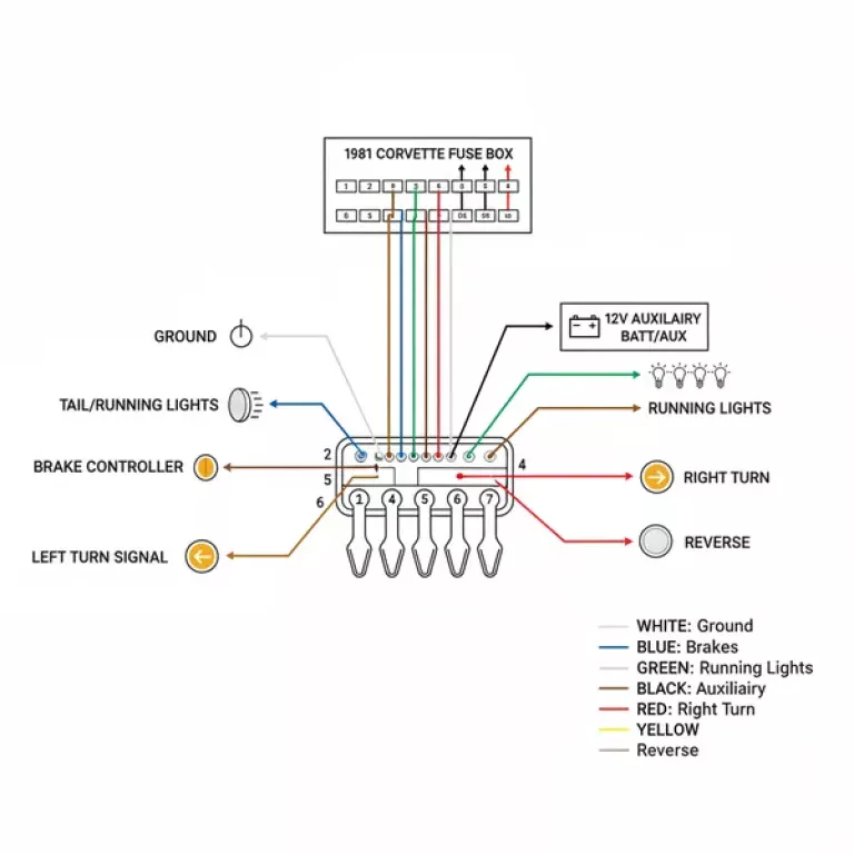 1981 corvette fuse box diagram diagram with labeled components and explanations